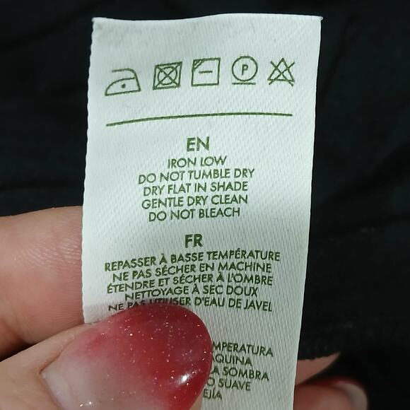 Lilysilk Vivi Dress Womens Large Black Silk Knit Pleated Midi Long Sleeve NWT - Picture 13 of 15